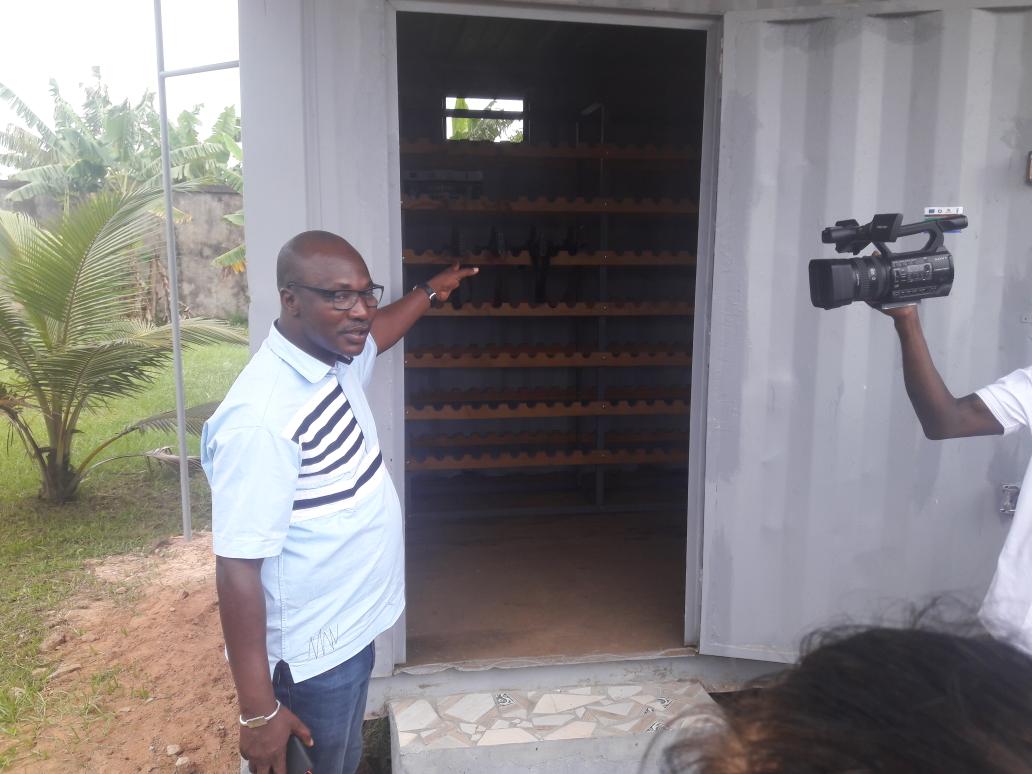 jwmadaki's tweet image. @SALWProject- handing over of container for arms storage to the Governor of San Pedro provided by the ECOWAS/EU Small Arms  project