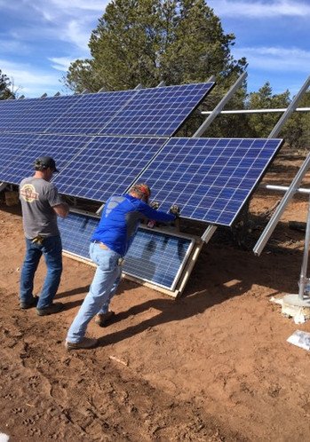 EcoDirectSolar's tweet photo. Our customer, Martin, shares pics of his impressive home installation in the southwest United States. #SolarInAction #OutBackPower #OffGrid https://t.co/NlGP8JoYFa