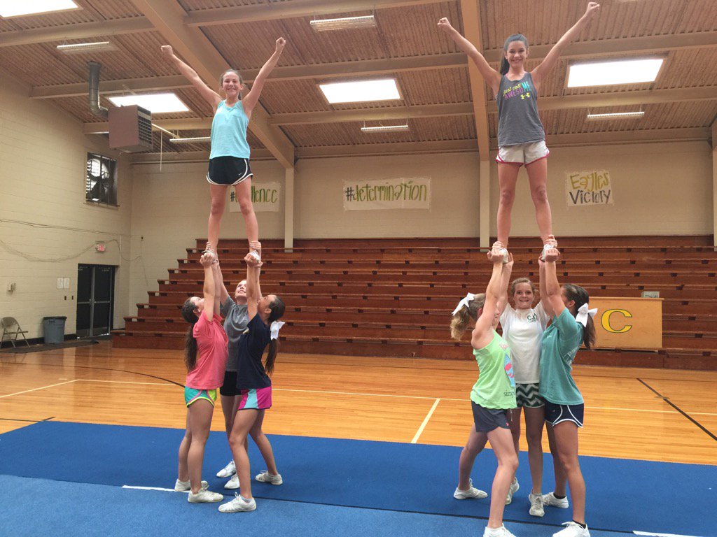 CoppinvilleJR's tweet photo. Practice makes perfect! #CJHCheer https://t.co/CrpOYp6m4C