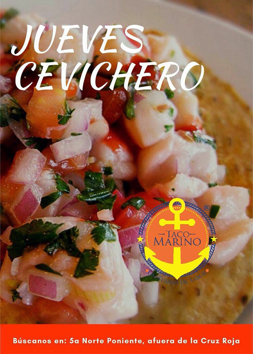 jjconfines's tweet photo. Hay que ir al Taco Marino que está afuera de la Cruz Roja, en la quinta norte poniente. Así quedó el ceviche hecho por Pepito Toledo. https://t.co/k8R0O0MGFl