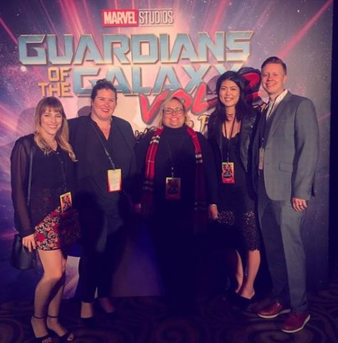 formatent's tweet photo. #TBT Our Music Team at the Guardians of the Galaxy Vol. 2 #Premiere (missing Dave Jordan & @Twitamin_J !) π #teamformat #GotGVol2 https://t.co/2WCkkQ40Q5