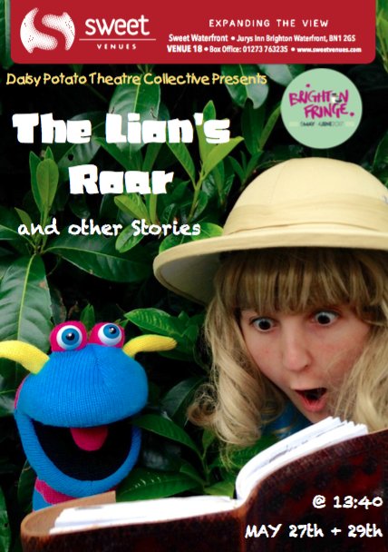 TheDaisyPotato's tweet photo. We will be at @SweetVenues Waterfront 1. The #fringe website and brochure are incorrect! @brightonfringe #childrenstheatre #fringe #brighton https://t.co/8dw5zuo6qC