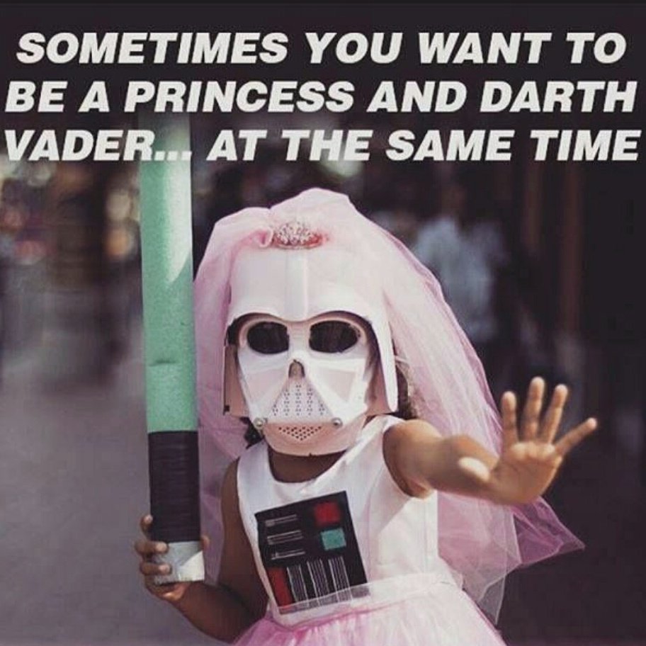 JulietaFriSan's tweet photo. #StarWarsDay #may4thbewithyou #DarthVader #Princess https://t.co/f3drUbdxq9