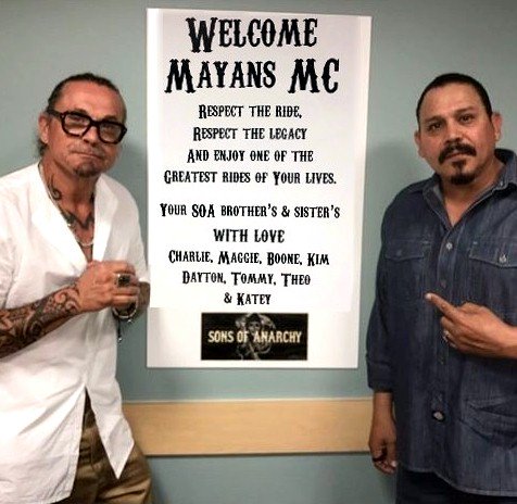 FAFOWOKEAFTOO's tweet photo. Happy #ThrowbackThursday Touched this up for Emilio and Kurt. @EmilioRivera48 @Sutterink #MayansMC #MayansSC #rollout #orale #TBT https://t.co/daC9QKixWT