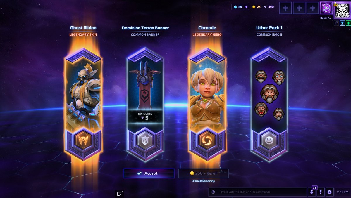 LuneVisions's tweet photo. Wow, this loot box was insane! Woo! #heroeslaunch #heroesofthestorm https://t.co/SIX0chk90f