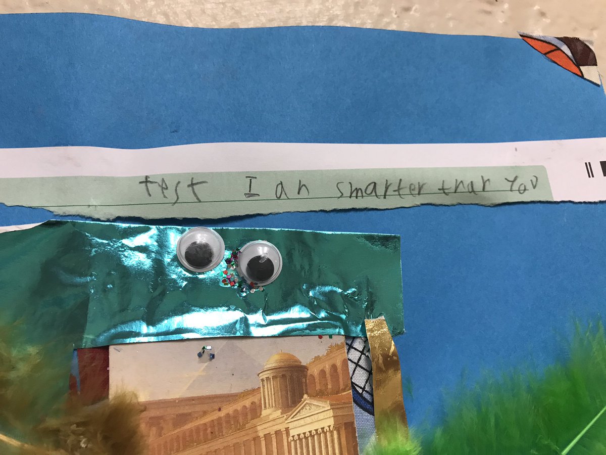 msmoore_art's tweet photo. Last day of 3rd & 4th gr. #testing for the year! We reimagined #scantron tests as a political statement! @PLSD @OHEducation
#createmooreart https://t.co/px56gSn8eC