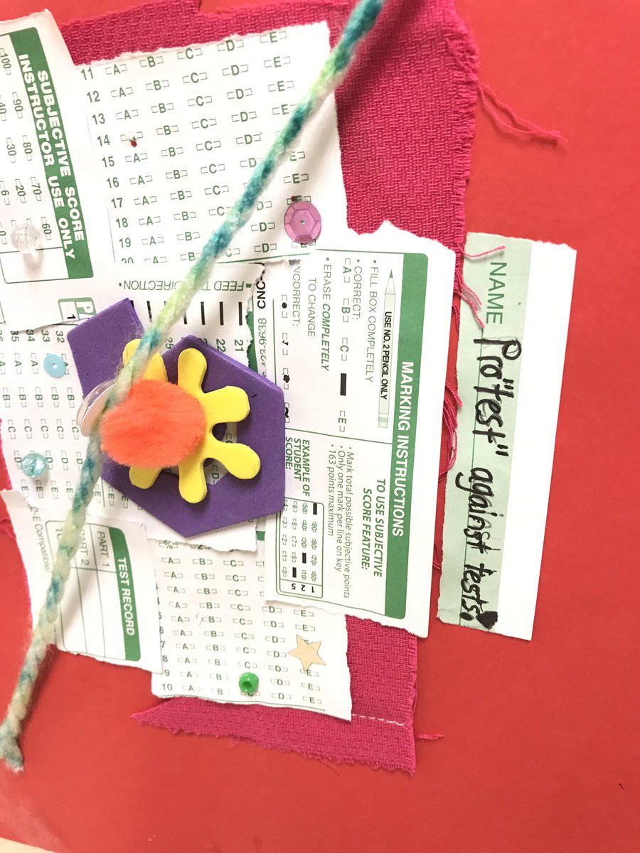 msmoore_art's tweet photo. Last day of 3rd & 4th gr. #testing for the year! We reimagined #scantron tests as a political statement! @PLSD @OHEducation
#createmooreart https://t.co/px56gSn8eC