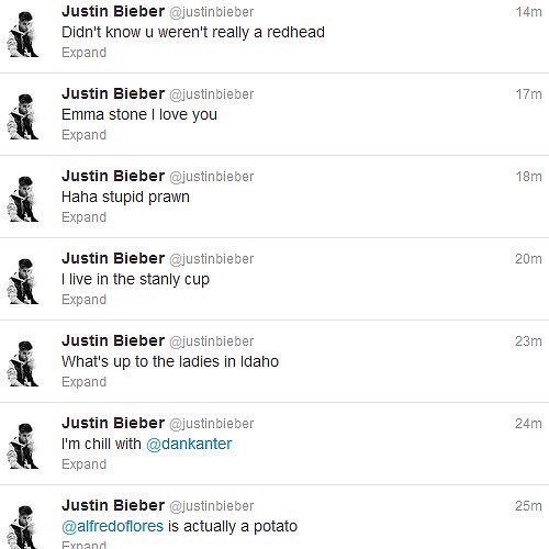 Sonyaliz10008's tweet photo. if you remember when Justin used to do random Twitter hours, you've been here for a long time! #JustinBBMAs https://t.co/T6NCMH8a93