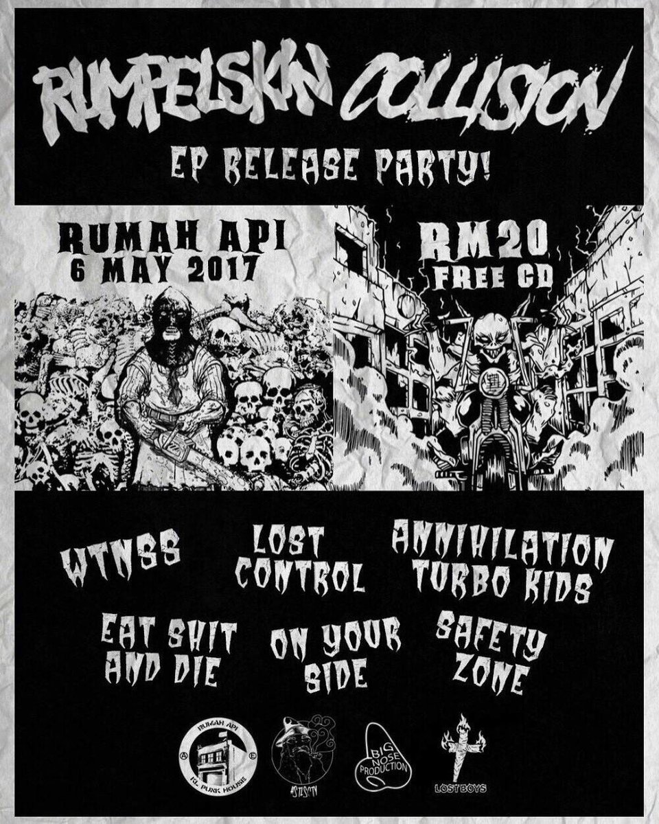 DONT SLEEP. HAPPENING TOMORROW FAM. <a href="/RumpelskinMY/">RUMPELSKIN</a> &amp; <a href="/cllsnmy/">Collision</a> EP PARTAYYYY. RUMPELSTYLE THE FUCK OUT. 
🌀🌀🌀