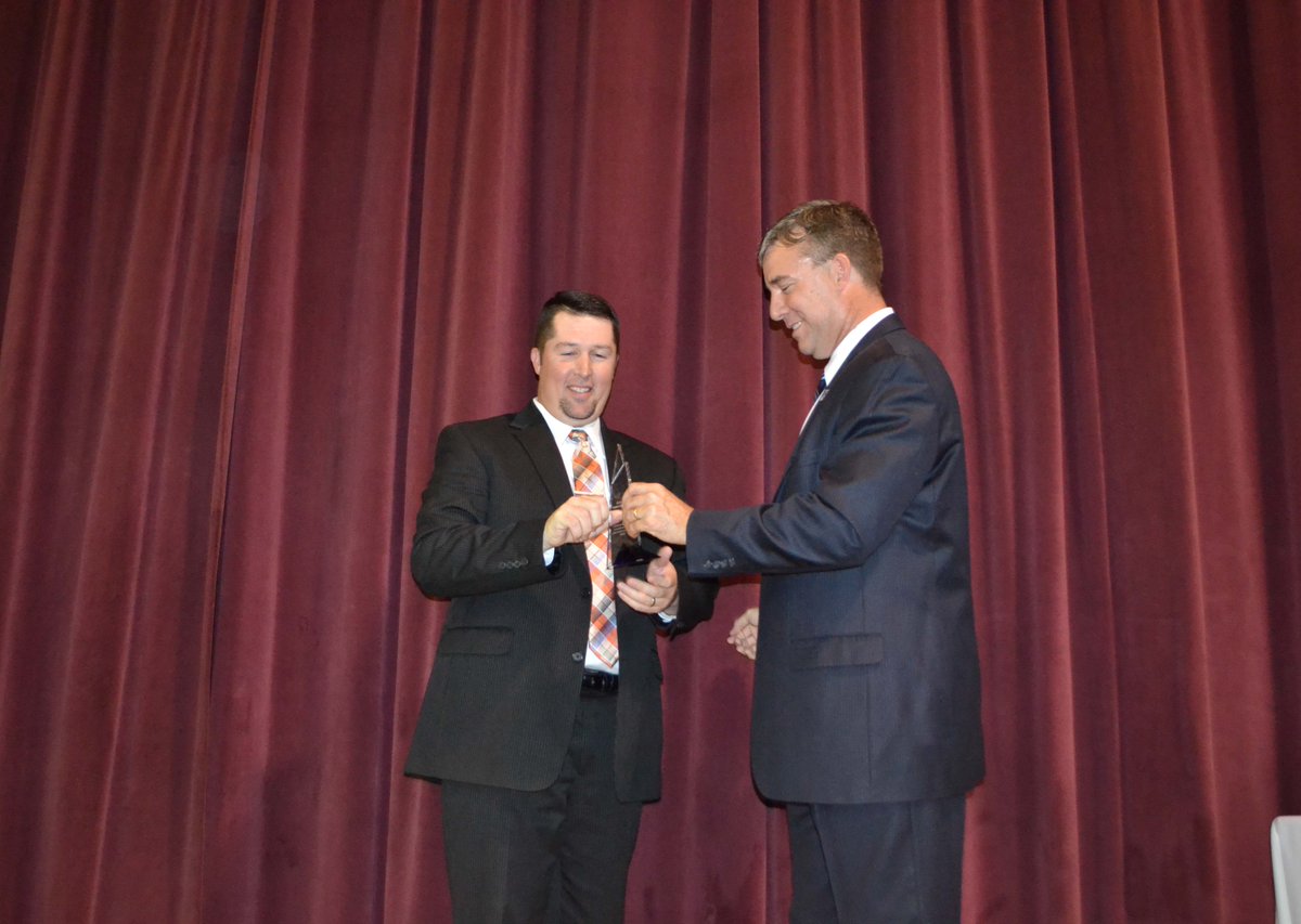 Congrats to Justin Durham of Hollis+Miller on being named <a href="/ISDAcademies/">ISD Academies</a> Business Person of the Year! Thank you for your support. #isdstrong