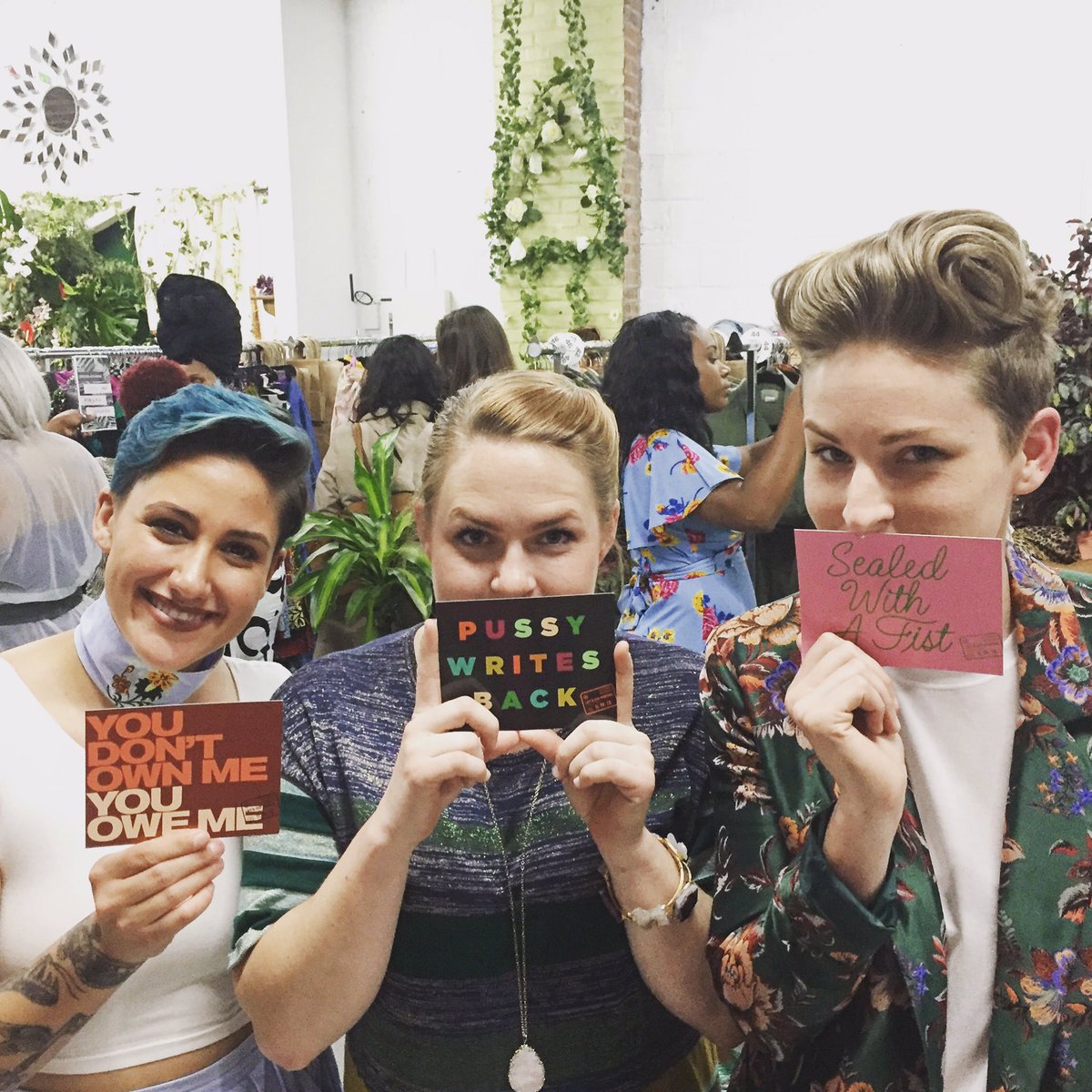 lets_go_postal's tweet image. Going postal at #femmefataledc! #StillWithHer #resistersister #ladiesgetpaid #fuckthewagegap #Feminism