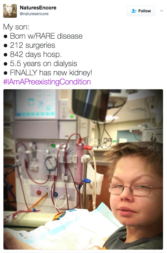 splinter_news's tweet image. "I will die without coverage."

#IAmAPreexistingCondition will break your heart — and shows the potential devastation of Trumpcare.