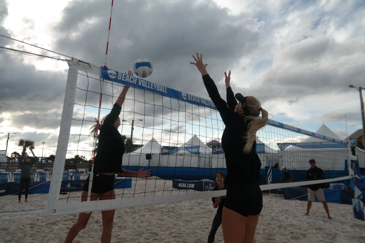 NCAAVolleyball's tweet image. Practice is over. Tomorrow is for real. #NCAABeachVB