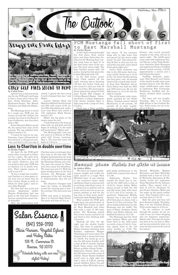 TheOutlook_PCM's tweet photo. ISSUE 30 IS ONLINE NOW! Designed by @tburnsy99 &amp; @kinseyscott19 --
Read it here:

https://t.co/atqTca0i0N https://t.co/tHxeScpXtf