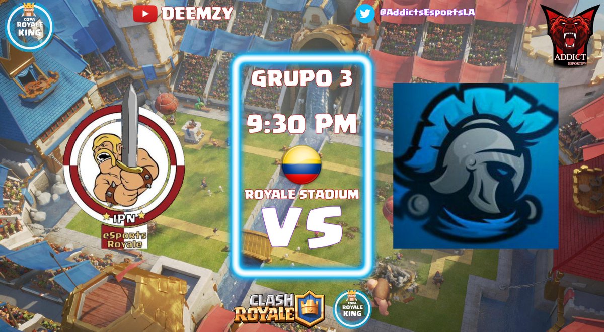 CopaRoyaleKing's tweet photo. Ya Inicio 1er Partido Del Día, No Se Lo Pierdan Por https://t.co/xbvuPOIYS3 Con @TheDeemzy @IPNeSportROYALE V.S @KingdomEsport https://t.co/TYxV2XrscQ