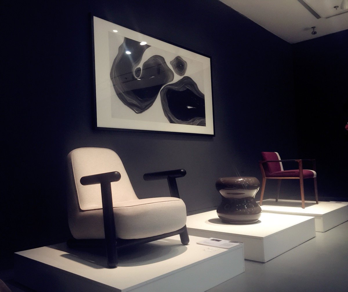 BOLD armchair,TOY stool and PIANPIAN chair in the show at THU Tsinghua University.