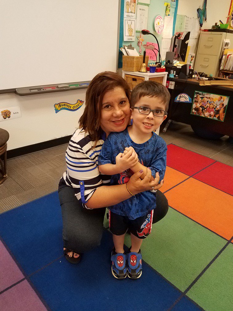 It's National Teacher Appreciation Week-
Here is Brady-a DWES preschooler in Sra. Shula's class!