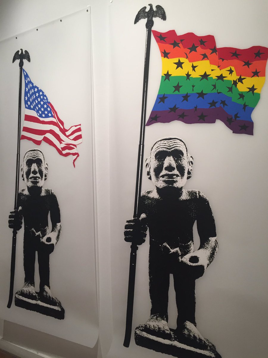 promoandarts's tweet photo. Artists examine &amp; dissect U.S. iconography in @School33ArtCntr's 'MERICA. #school33artcenter https://t.co/qPDJB8Qhhb