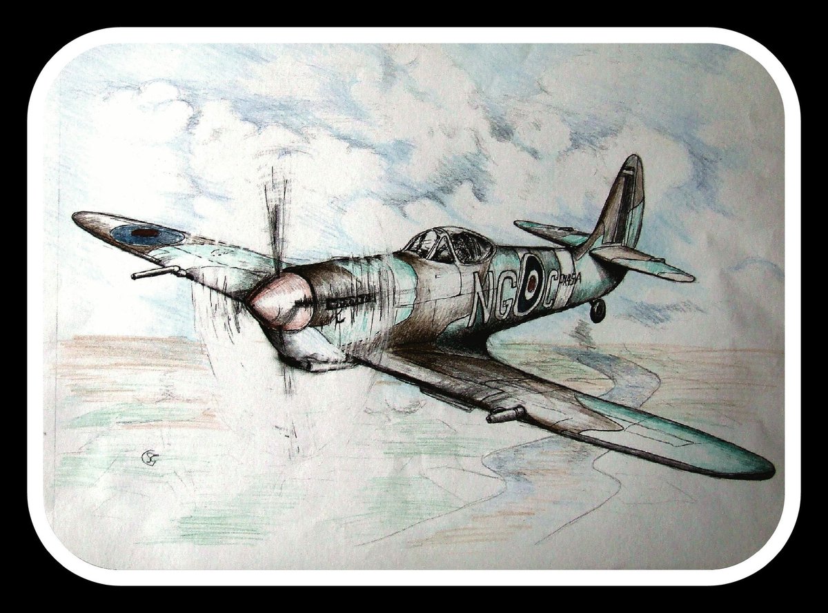CobbinSteve1's tweet photo. It's #movemay so I'm told. ..so here's something that could really move-#spifire mk XVII #illustration done a few years ago
#drawing  #art https://t.co/pO3mFA2Gdn