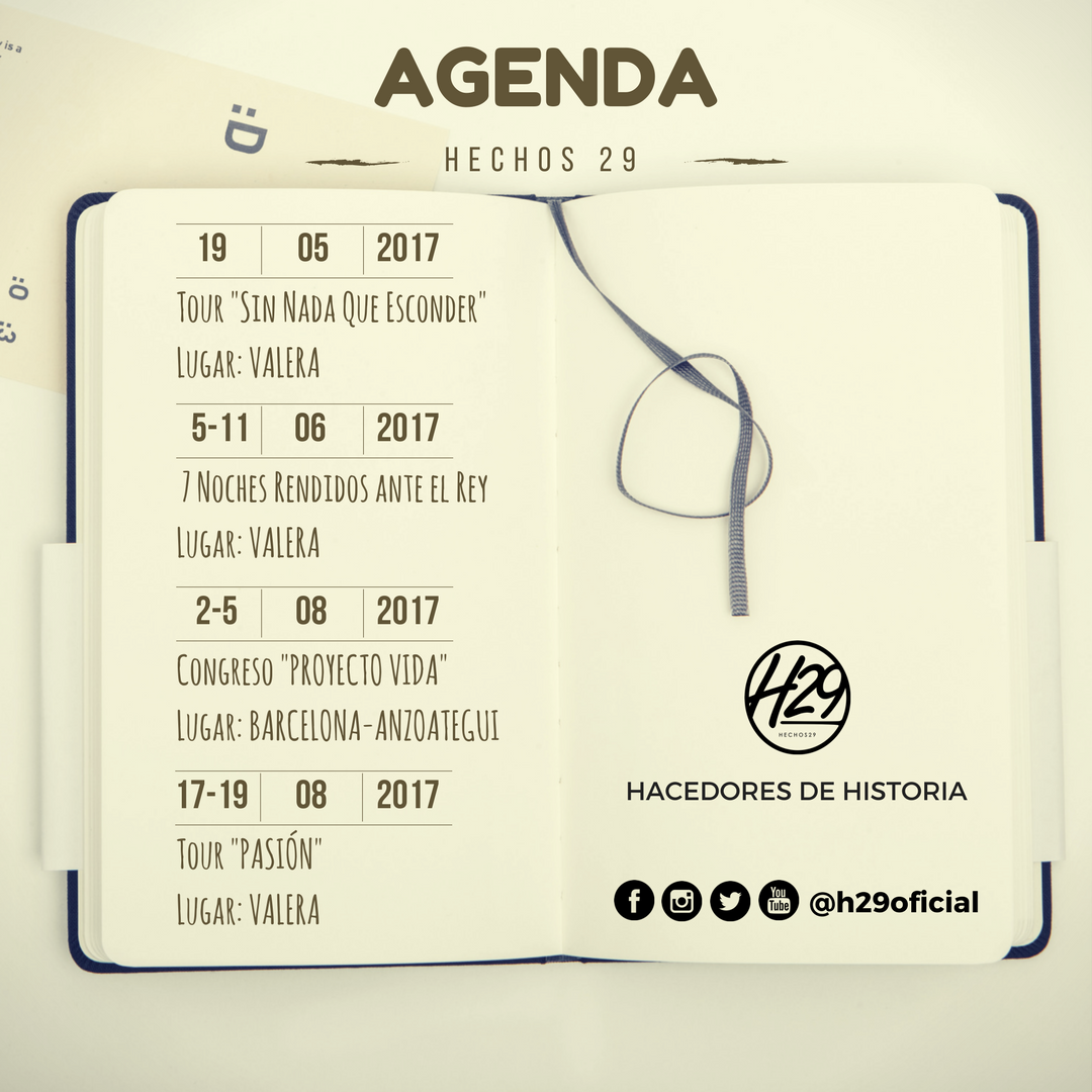 H29oficial's tweet photo. Agradecidos con PAPÁ porque estamos en sus planes #Agenda2017 #VenezuelaVeráLaGloriadeDios https://t.co/cXKf3uuUrK