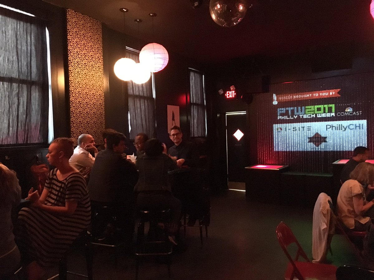 isiteunited's tweet photo. Whiskey Sour &amp; Tech and Design Quizzo time! @TheTrestleInn @PhillyCHI #PTW17 https://t.co/Q2jUUg1OaT
