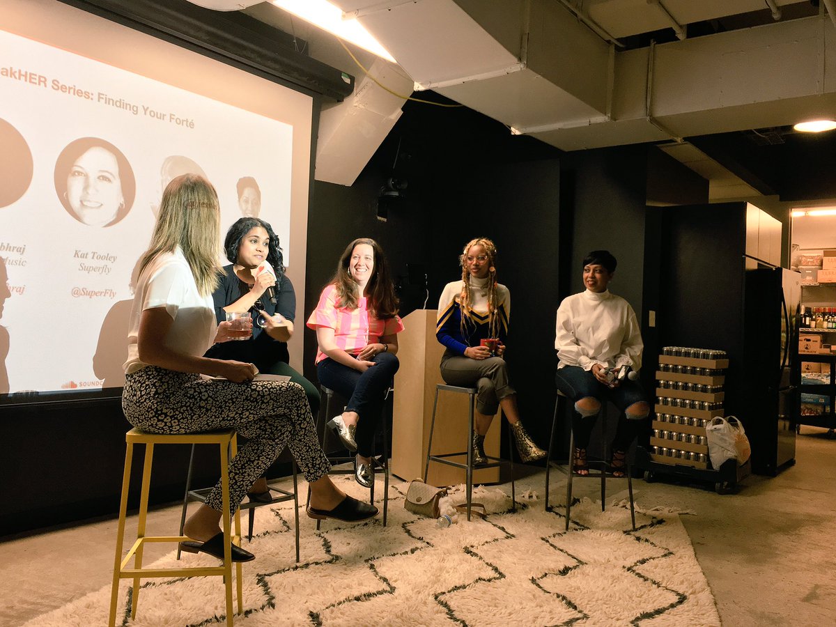 Superfly's tweet photo. Here at @SoundCloud #SpeakHER series w/ our own Kat Tooley, EVP Event Operations speaking on "Finding Your Forté" https://t.co/Ci3DkqjQlO