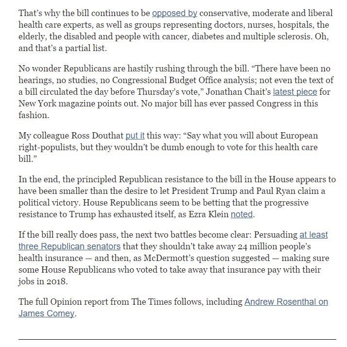 mattmfm's tweet photo. Now that House has voted on TrumpCare, there are two battles ahead:
1.) Killing this bill in the Senate
2.) Making House Republicans pay https://t.co/MPPdBCqLuG