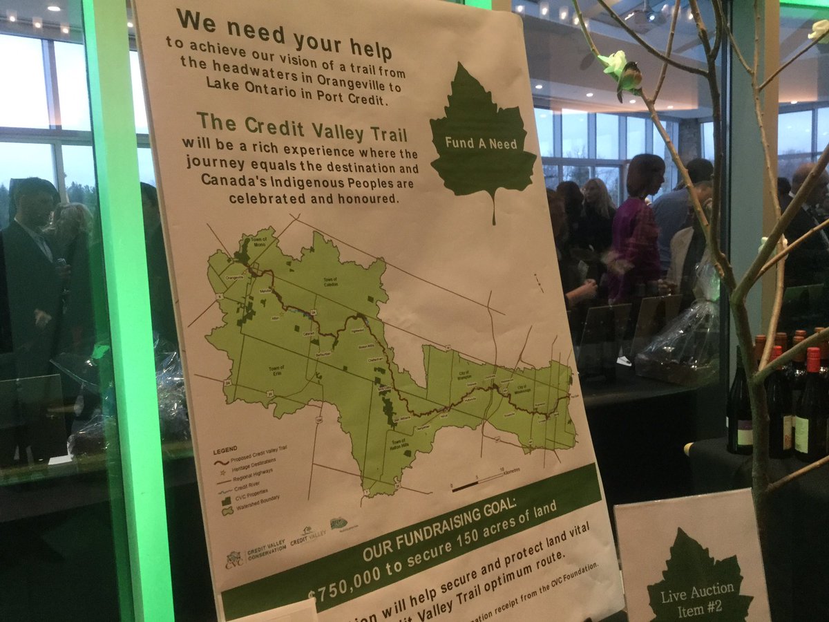 cvcfoundation's tweet photo. We're raising funds for @CVC_CA newest project that is 60 yrs old, the Credit Valley Trail @CreditTrail #ConservationGala https://t.co/AF8kWmlkSK