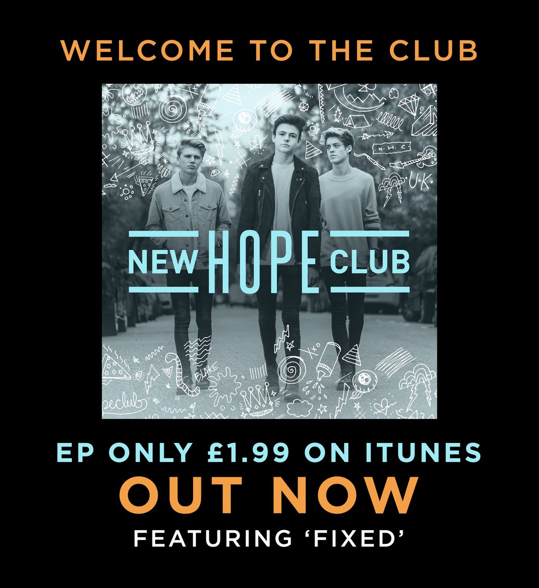 NewHopeReece's tweet image. OUR EP IS OUT NOW #WelcomeToTheClub ➡️NewHopeClub.lnk.to/WelcomeToTheCl… and also here ➡️ open.spotify.com/album/2s4CZMy4… 😆🎉🤘🏻