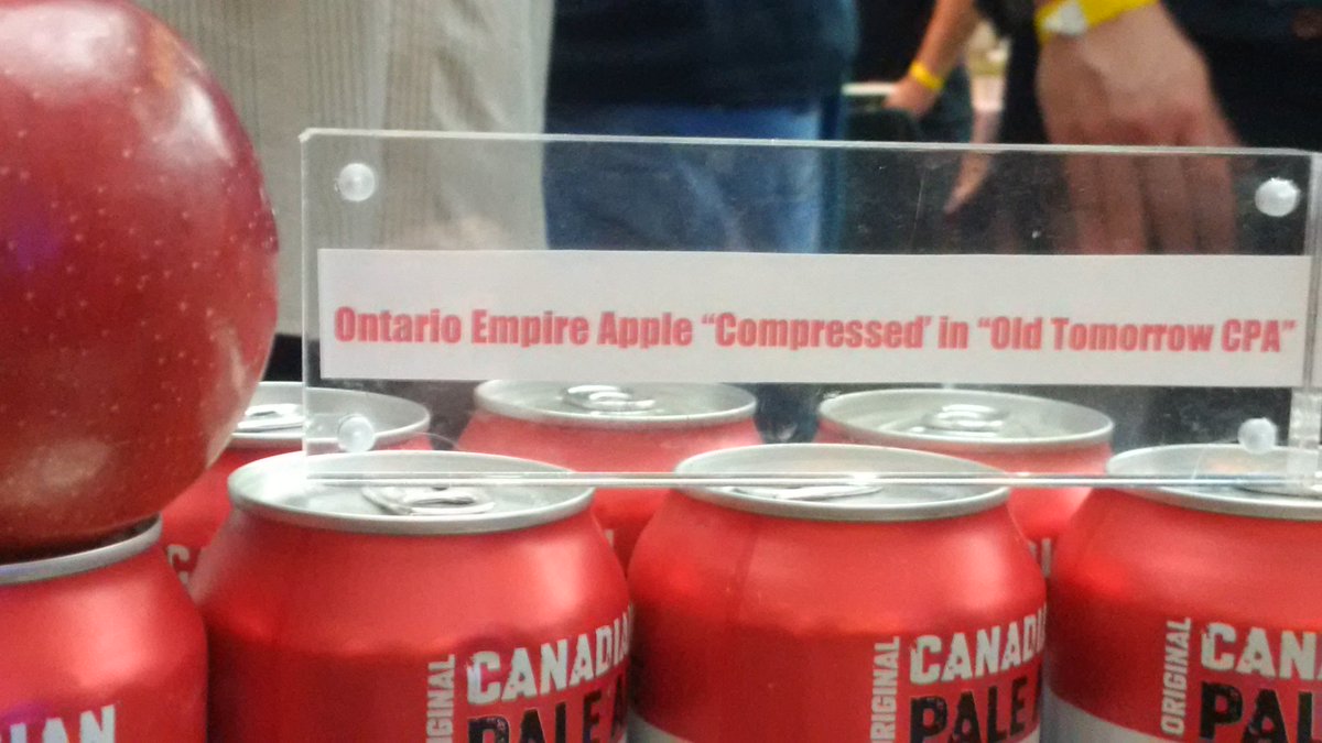 Andarchef's tweet photo. @PalaisRoyaleTO @FoodStudioTO @WarchildCan @BrewersPlateTO @OldTomorrowBeer #Craft #Beer #Compressed #Apple https://t.co/mqYMJnTXHA