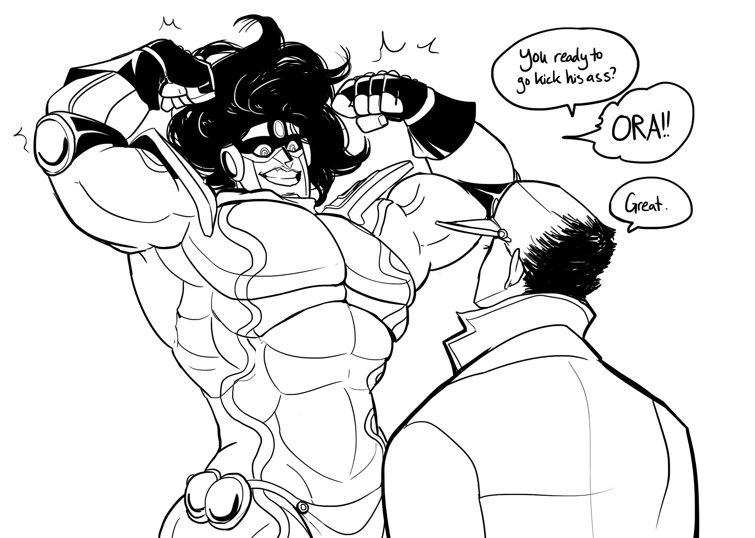 Star Platinum раскраска