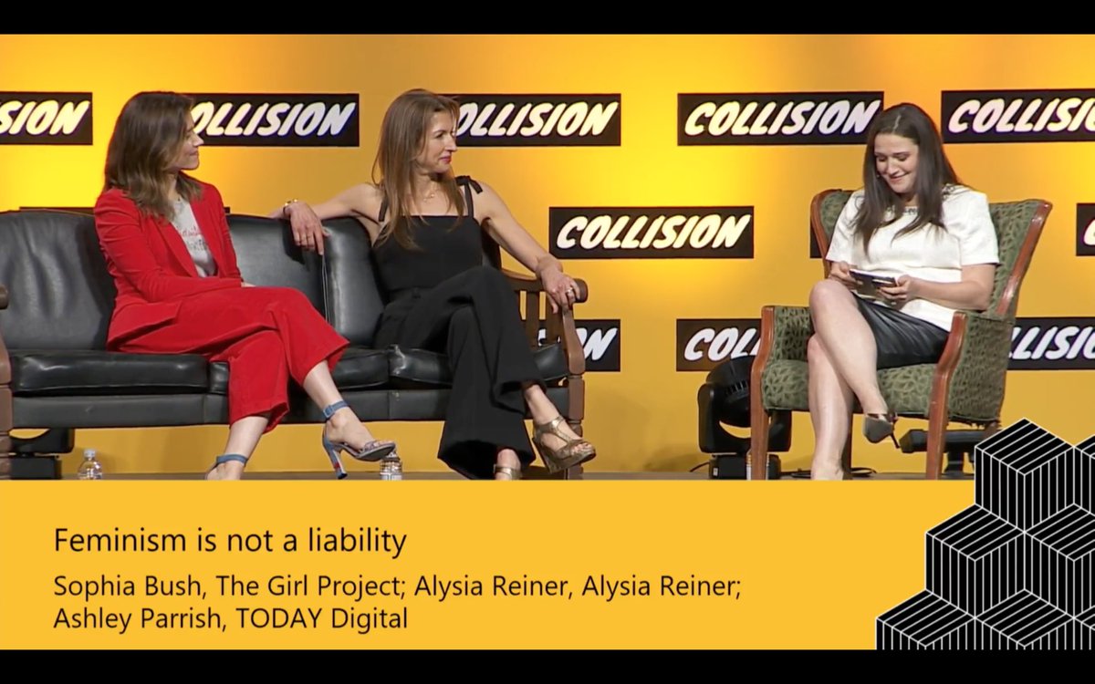 beginagain1389's tweet photo. 'Feminism is not a liability' - What an energetic, free flowing, and empowering discussion! So much insight.🙌 #CollisionConf @SophiaBush https://t.co/EUcZ3sitoL