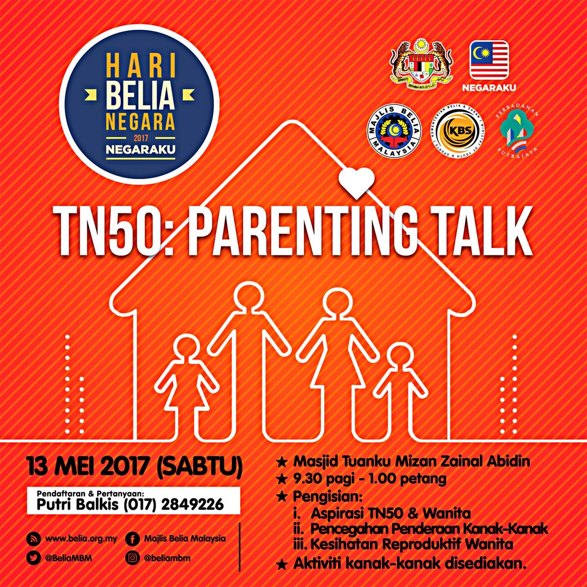 BeliaMBM's tweet photo. [POHON HEBAHAN/VIRAL]

TN50 : PARENTING TALK

#negaraku
#KBK2017
#HBN2017
#InspirasiKuTN50
#beliambm
#menggerakbelia https://t.co/x0KLR23kpV