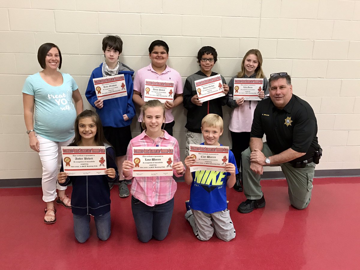 SCERunning's tweet photo. Congrats to these 5th graders!  They've completed all 3 years of the SCE Running Club!  Way to go!👏🏃‍♀️🏃💪 https://t.co/DKJaSki1Ky