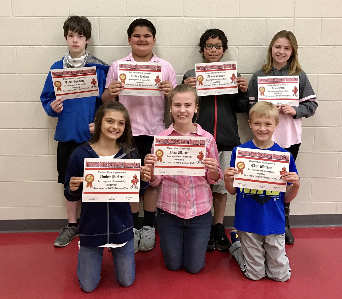 SCERunning's tweet photo. Congrats to these 5th graders!  They've completed all 3 years of the SCE Running Club!  Way to go!👏🏃‍♀️🏃💪 https://t.co/DKJaSki1Ky
