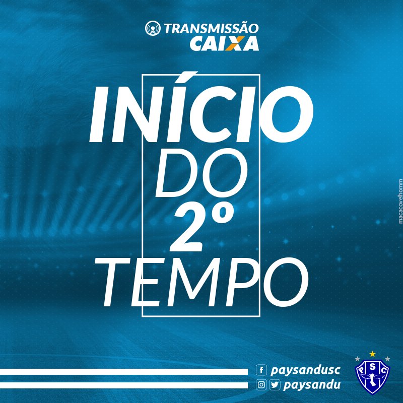 Paysandu's tweet photo. Começa a segunda etapa! Vamos Paysandu! LUV 2x1 PAY
#AForçadoLoboVemdaAmazônia #LUVxPAY #CopaVerde2017 https://t.co/OAvghqhSye
