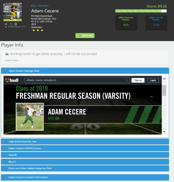QBHitList's tweet photo. QB's, don't have the money? We offer a free Basic membership, create/edit your own profile page. Its free! #GetBasic https://t.co/vQf8QDifef https://t.co/8J4nKfgPhS