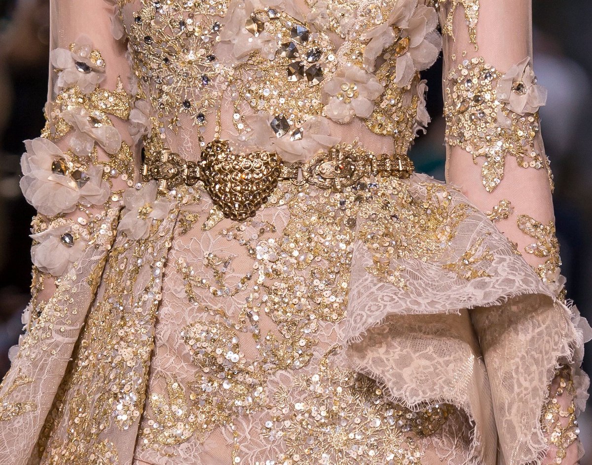 FashionweekNYC's tweet photo. Exquisite Details from the @ElieSaabWorld Fall 2016 Couture Collection #TBT 😍😍😍 https://t.co/dxLRGFC8OC
