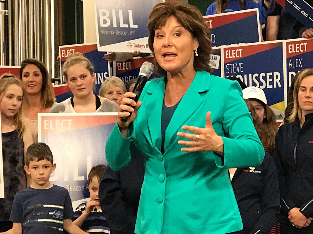 richardzussman's tweet photo. .@christyclarkbc fear mongering about NDP corporate tax rate raise crippling tech sector in Victoria. #BCVotes2017 https://t.co/0EgRkRa5kZ