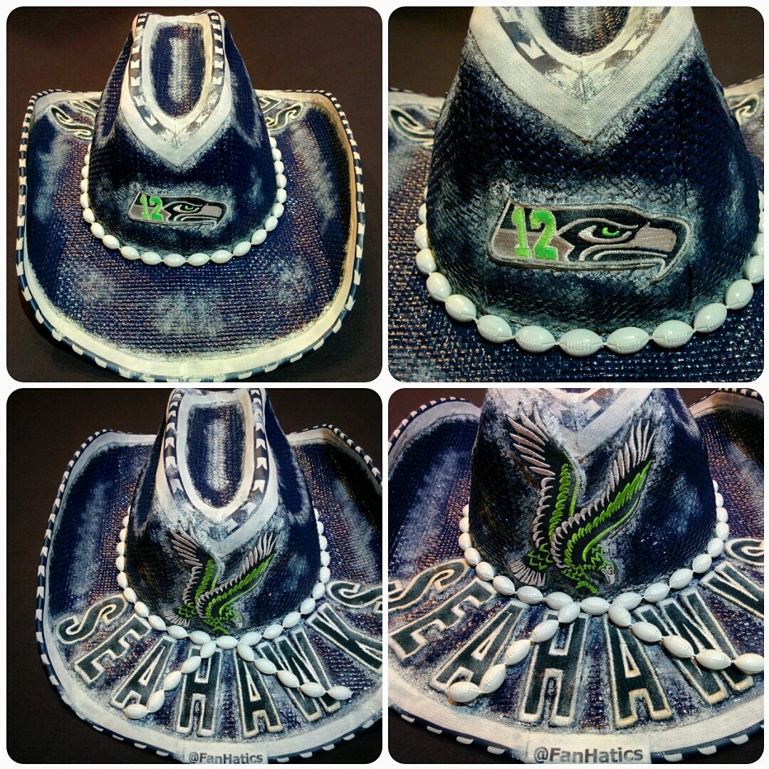 FanHatics's tweet photo. Tyler's custom order!
#TGIBF! #GOHAWKS
#12thMan #WeAre12
#Custom #Crafted #Handmade
#CowboyHat #WesternHat #StrawHat #FanHatics #Unique https://t.co/H0Wl3glLjz