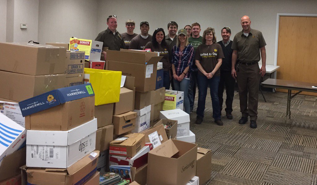 Des Moines building helped collect 30,000 books for kids with the "Stuff the Bus" campaign.