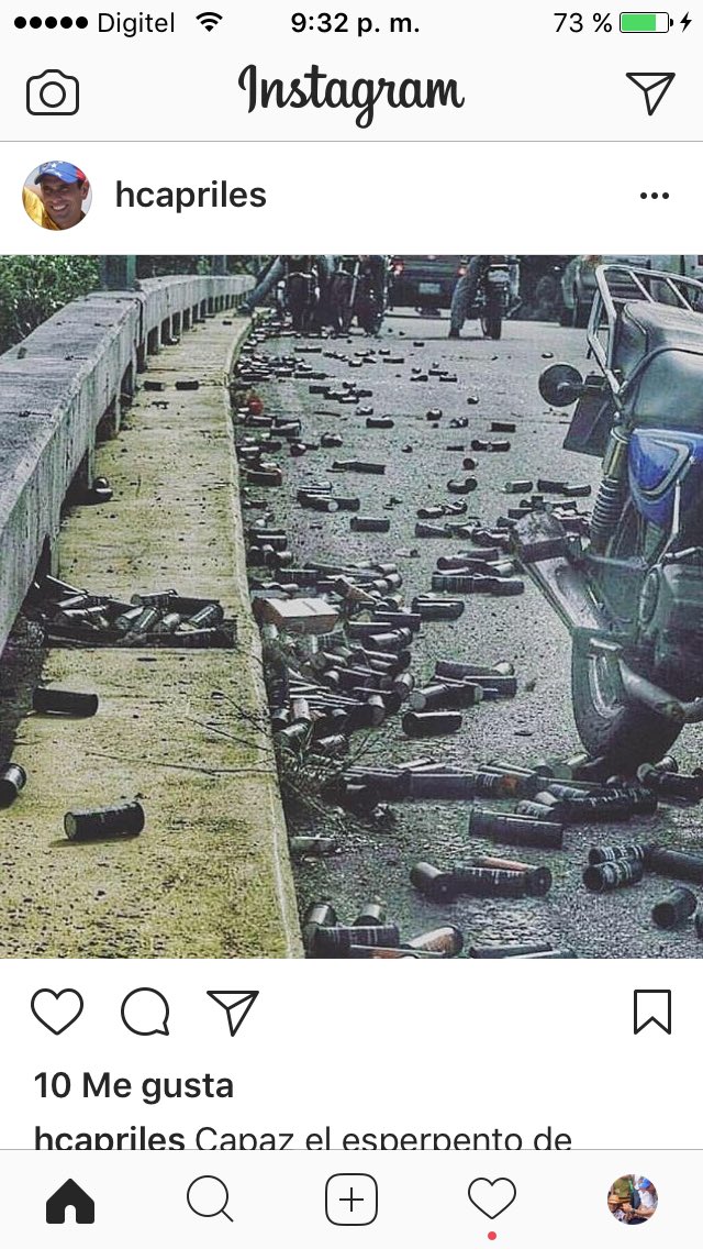 Capaz el esperpento de Miraflores nombra un Ministro de Bombas Lacrimógenas y artefactos de represión!NO hay medicinas pero BOMBAS sobran!