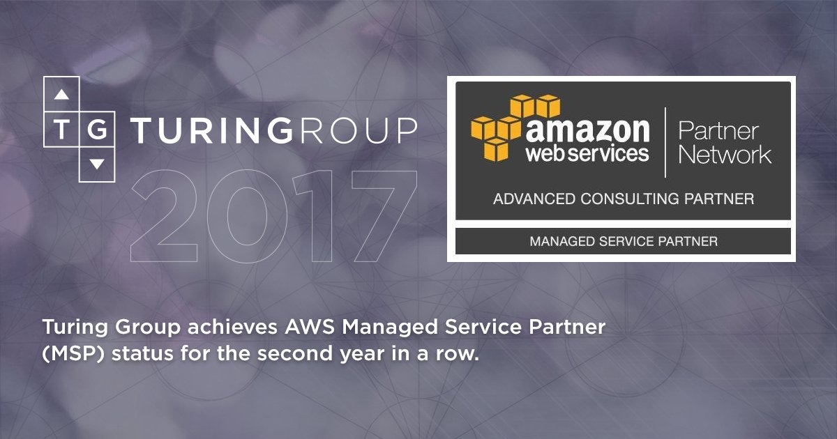 TuringMachine1's tweet photo. Thankful for and proud of our entire team at TG + honored to be an MSP in the APN! Another great achievement! #AWS #MSP @AWS_Partners https://t.co/rTQtgH4UCS