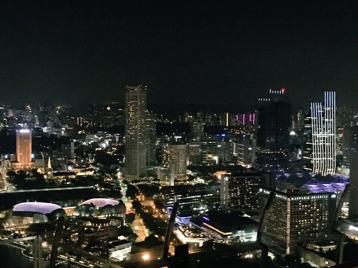sarahgodard's tweet photo. Singapour from the sky #singatour #gardensbythebay #celavi https://t.co/bUXs12wED8