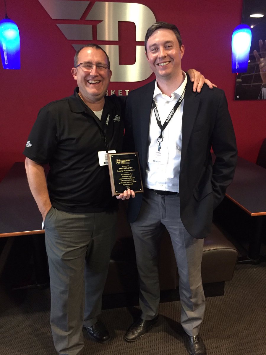 MrJamesK's tweet photo. I am honored to be recognized by @technologyfirst as their 2017 Emerging IT Leader, even more honored to work with @datayard and @dmezera! https://t.co/3XEv16edQi