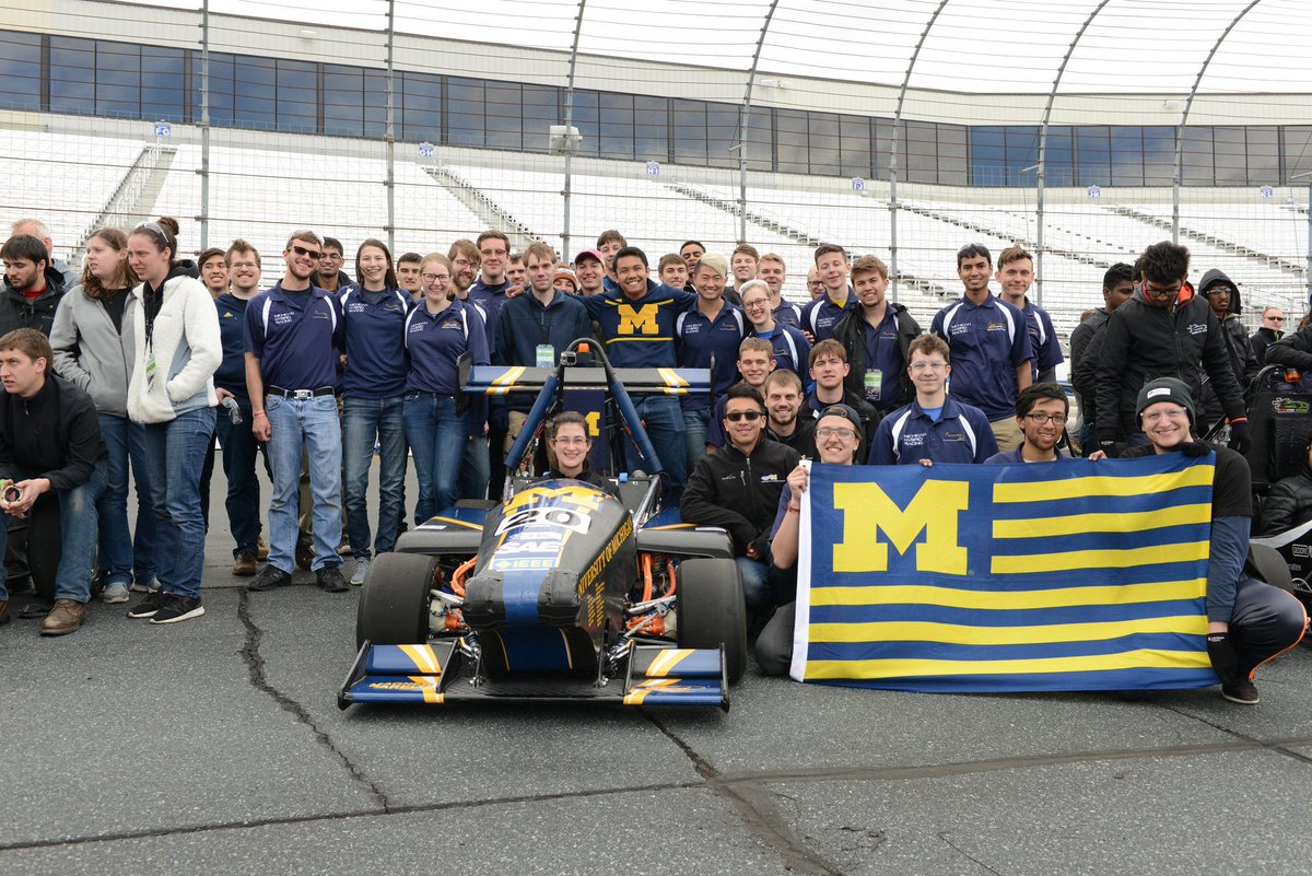 Formula_Hybrid's tweet photo. Congrats to University of Michigan @UMHybridRacing for taking 5th place in hybrid at #FormulaHybrid17! @UMengineering @michigandaily https://t.co/xlwn94mVvC