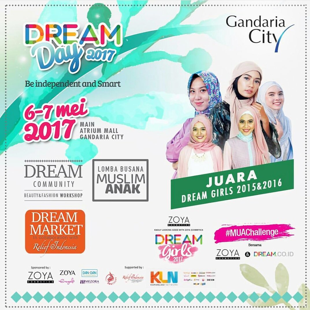 Yuk datang ramai2 k acara Dream Day! 6 sd 7 Mei di Gandaria City 😊
#dreamgirls2017 @dreamcoid