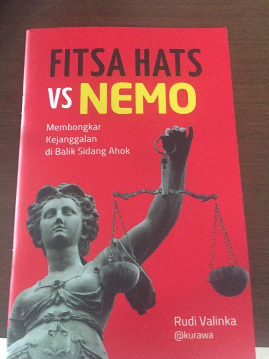 Hari ini rilis buku ke 2 dari hasil #sinetwit dibalik kriminalisasi dan persidangan kasus Ahok .. 🙏