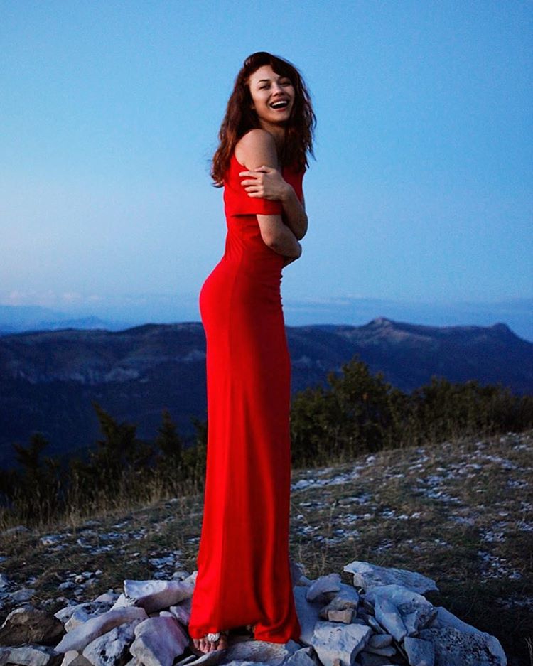 olga kurylenko red dress Simply the best! @faenamiamibeach #FaenaHotel