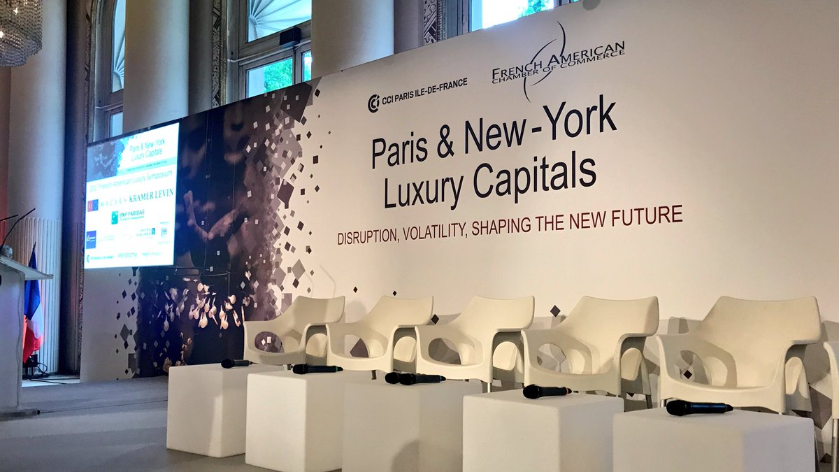 monthdayyear_'s tweet photo. .@CCI_75's Paris - NY Luxury Futures Symposium is about to start 💫 #FashionTech https://t.co/GSMOfe26o6